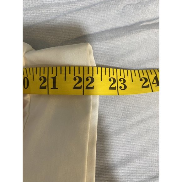 susan graver 1x Button Down Blouse Ivory Cinch Waist 3/4 Sleeves - Picture 7 of 7